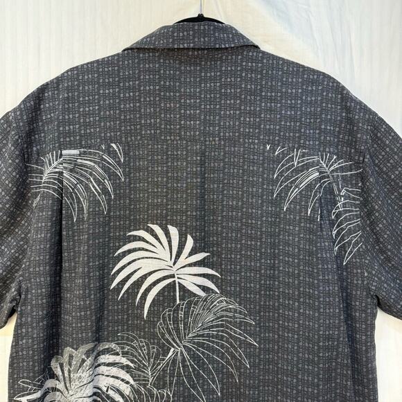 Jamaica Jaxx Hawaiian Button Down Aloha Shirt Men Size Large %100 Silk Tropical - Picture 6 of 9